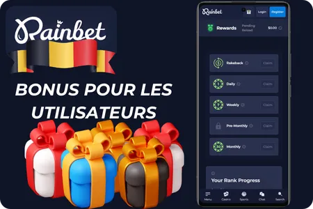 Rainbet Bonus pour les utilisateurs